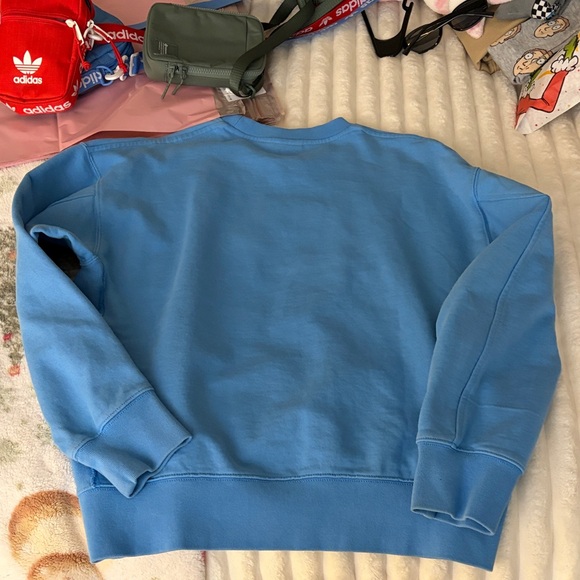 Nike Sky Blue Crewneck with Vibrant Red Swoosh - Picture 4 of 4